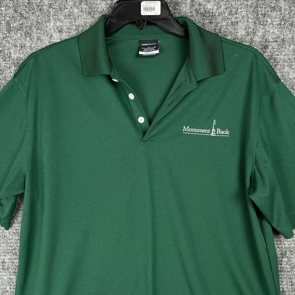 Nike Golf Polo Mens Large Dry‎ Fit Golfing Rugby Microfiber Short-Sleeve Swoosh - Picture 1 of 12